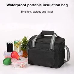 IBright Koeltas Opvouwbaar 15 Liter - 4 Laags Geïsoleerde Lunchtas - Waterdicht - Zwart -Kampeerclub 1200x1200 606