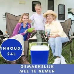 Niceey Thermo Elektrische Koelbox - 24 Liter - Koelbox Elektrisch 12v 230 Volt - Coolbox - Koelt & Verwarmt - Blauw -Kampeerclub 1200x1200 636