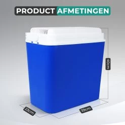 Niceey Thermo Elektrische Koelbox - 24 Liter - Koelbox Elektrisch 12v 230 Volt - Coolbox - Koelt & Verwarmt - Blauw -Kampeerclub 1200x1200 637