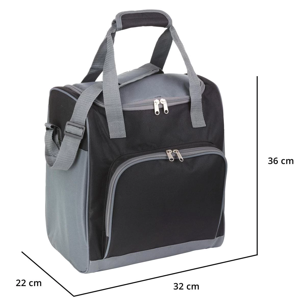 Basis Sterke Koeltas Set - 25 + 10 Liter - Lunchtas - Geïsoleerde Koeltassen - Picknicktas - Coolerbag - Zwart 11 Basis Sterke Koeltas Set - 25 + 10 Liter - Lunchtas - Geïsoleerde Koeltassen - Picknicktas - Coolerbag - Zwart - Afbeelding 11
