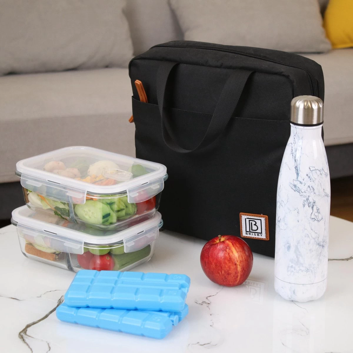 Brisby 4 Laags Geïsoleerde Koeltas - Lunchtas 7 Liter - Zwart 5 Brisby 4 Laags Geïsoleerde Koeltas - Lunchtas 7 Liter - Zwart - Afbeelding 5