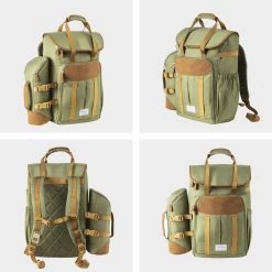Cabinmax Koeltas - Koelrugzak - Picknick - Picknicktas Met Flessenhouder - Koelrugtas 24L - Olive Green -Kampeerclub 1200x1200 687