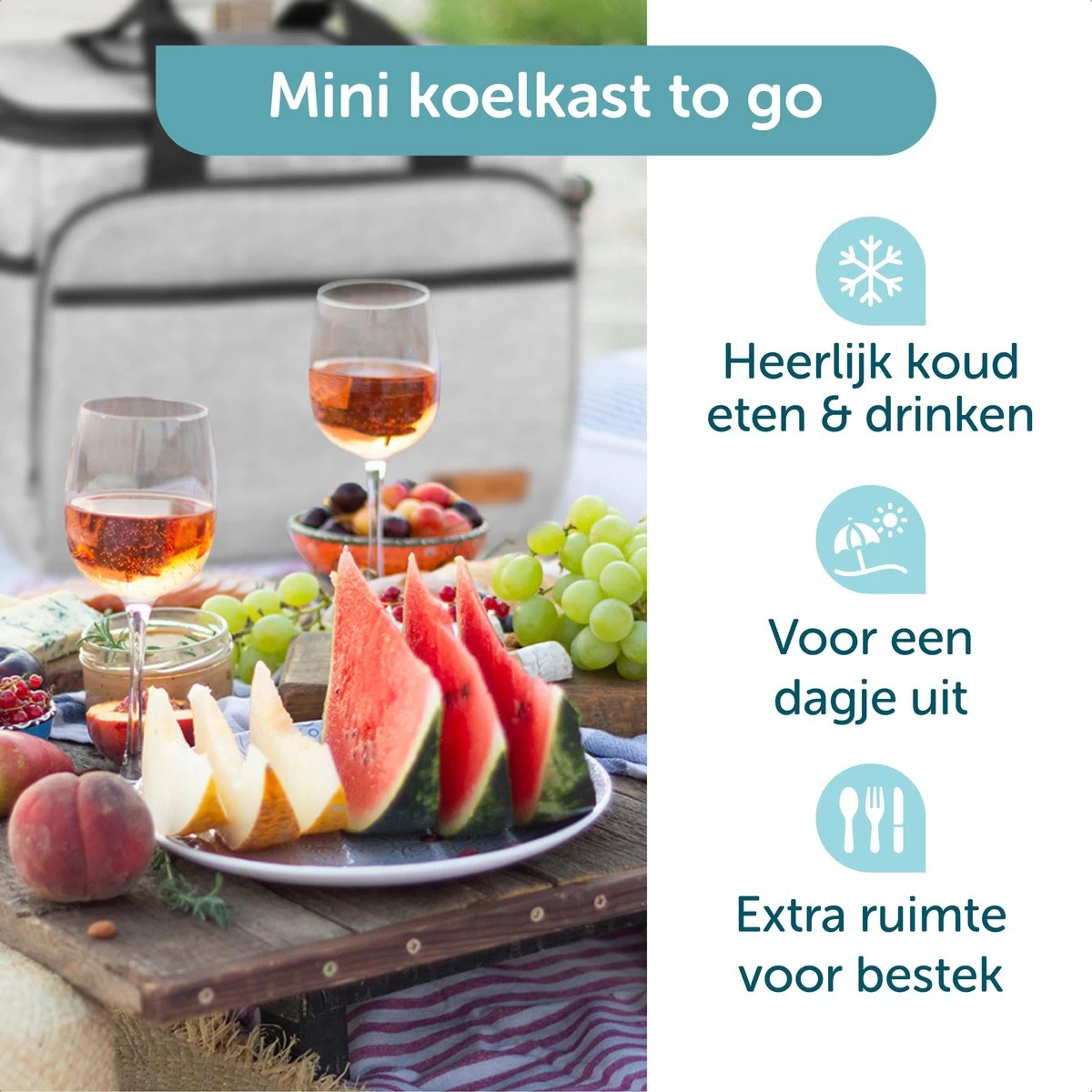 ForDig Koeltas XL Grijs (30 Liter) - Gemaakt Van 600D Polyester Met PEVA-Voering - Ruimte Voor 40 Blikjes Of 20 Halve Liter Flessen - Opvouwbaar Koel Tas Met Easy-Acces Flap - Ruimte Voor Bestek - Picknick Cool Bag - Coolerbag - Grote Cooler 2 ForDig Koeltas XL Grijs (30 Liter) - Gemaakt Van 600D Polyester Met PEVA-Voering - Ruimte Voor 40 Blikjes Of 20 Halve Liter Flessen - Opvouwbaar Koel Tas Met Easy-Acces Flap - Ruimte Voor Bestek - Picknick Cool Bag - Coolerbag - Grote Cooler - Afbeelding 2