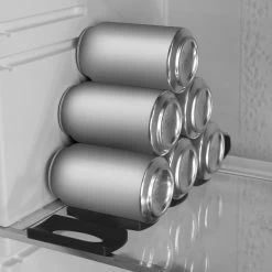 Kwmobile 1x Opvouwbare Houder Voor Flessen En Blikjes - Voor Koelkast En Voorraadkast - Siliconen Flessenhouder In Zwart - 31 X 9,5 X 1 Cm -Kampeerclub 1200x1200 712