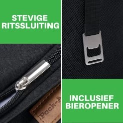 Packaway 4 Laags Geïsoleerde Koeltas - Lunchtas 40 Liter - Zwart -Kampeerclub 1200x1200 759