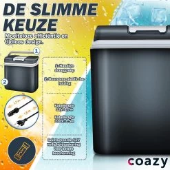 Koelbox 24L Met ECO Modus Voor Auto & Camping - Frigobox Elektrisch 24 Liter Met 12v 230 Volt - Verkoelt En Verwamt - MiniBar - Mini Koelkast -Kampeerclub 1200x1200 785