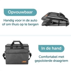 ForDig Koeltas XL Zwart (30 Liter) - Gemaakt Van 600D Polyester Met PEVA-Voering - Ruimte Voor 40 Blikjes Of 20 Halve Liter Flessen - Opvouwbaar Koel Tas Met Easy-Acces Flap - Ruimte Voor Bestek - Picknick Cool Bag - Coolerbag - Grote Cooler -Kampeerclub 1200x1200 851