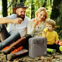 Brisby 4 Laags Geïsoleerde Koeltas - Lunchtas 7 Liter - Lichtgrijs -Kampeerclub 1200x1200 919