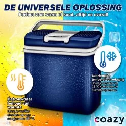 Coazy Koelbox 24L Elektrisch 12v 230 Volt - Met ECO Modus Voor Auto & Camping - Elektrische Frigobox Klein - Verkoelt En Verwarmt - Eco Modus - MiniBar - Electrische Mini Koelkast -Kampeerclub 1200x1200 988