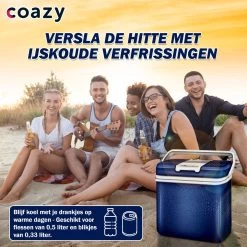 Coazy Koelbox 24L Elektrisch 12v 230 Volt - Met ECO Modus Voor Auto & Camping - Elektrische Frigobox Klein - Verkoelt En Verwarmt - Eco Modus - MiniBar - Electrische Mini Koelkast -Kampeerclub 1200x1200 991