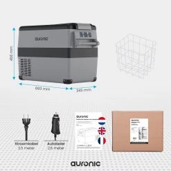 Auronic Elektrische Koelbox - 40.5L - Compressor - 12V En 240V - Grijs -Kampeerclub 1200x1200 998