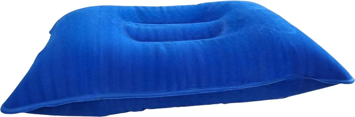 Reiskussen - Kampeer Kussen – Strand Kussen - Festival Kussen – Picknick Kussen - Vliegtuig Kussen – Hoofdkussentje - Kamperen – Op Reis – Opblaasbare Kussentje – Blauw 2 Reiskussen - Kampeer Kussen – Strand Kussen - Festival Kussen – Picknick Kussen - Vliegtuig Kussen – Hoofdkussentje - Kamperen – Op Reis – Opblaasbare Kussentje – Blauw - Afbeelding 2
