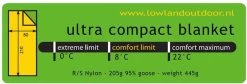 LOWLAND OUTDOOR® Ultra Compact Blanket - Donzen Slaapzak - Gewicht 495g - 210x80 Cm - Comfort Temperatuur +8°C 21 LOWLAND OUTDOOR® Ultra Compact Blanket - Donzen Slaapzak - Gewicht 495g - 210x80 Cm - Comfort Temperatuur +8°C -Kampeerclub 1200x408