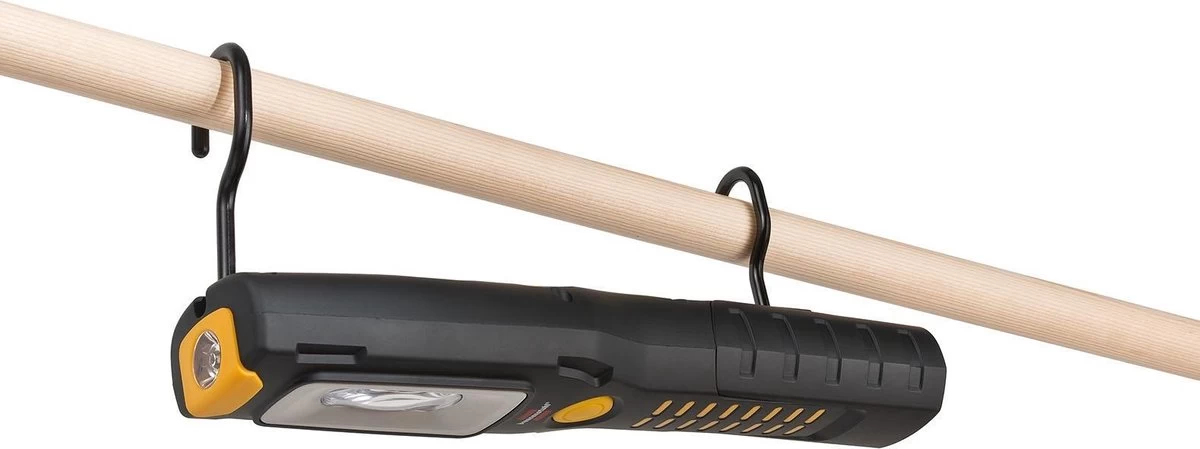 Brennenstuhl Multifunctionele LED Werklamp Met 6 + 1 Superheldere SMD-ledlampen 3 Uur Lichtduur, 360 Graden Draaibare Haak, Knikbare Voet, 2 Sterke Magneten 10 Brennenstuhl Multifunctionele LED Werklamp Met 6 + 1 Superheldere SMD-ledlampen 3 Uur Lichtduur, 360 Graden Draaibare Haak, Knikbare Voet, 2 Sterke Magneten - Afbeelding 10