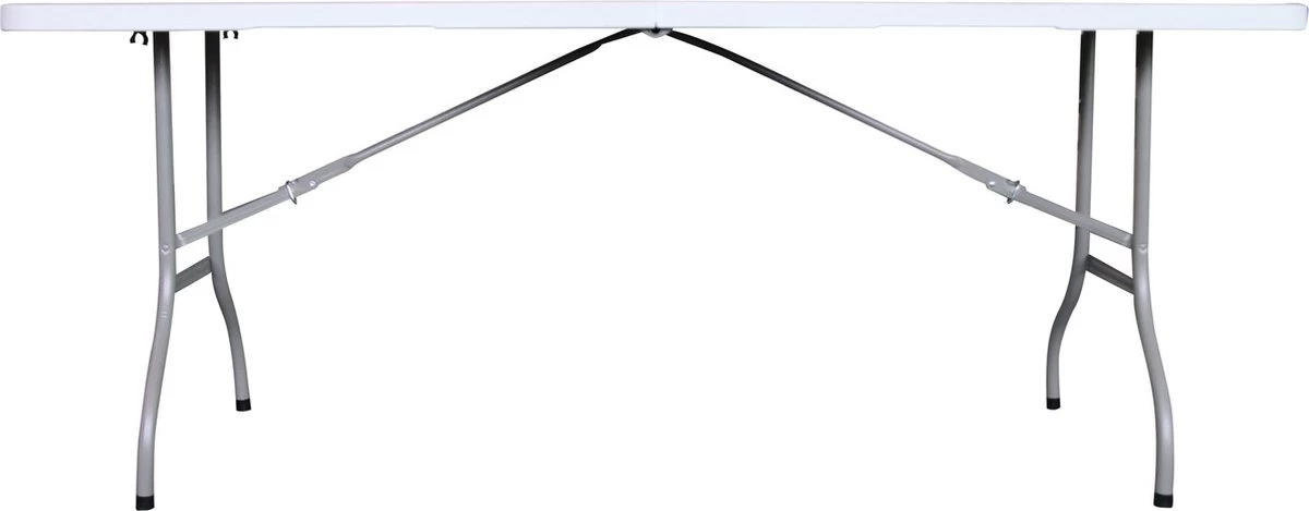 ERRO Campingtafel - Vouwtafel - 180x74x72 Cm - Wit - Voor 8 Personen 2 ERRO Campingtafel - Vouwtafel - 180x74x72 Cm - Wit - Voor 8 Personen - Afbeelding 2