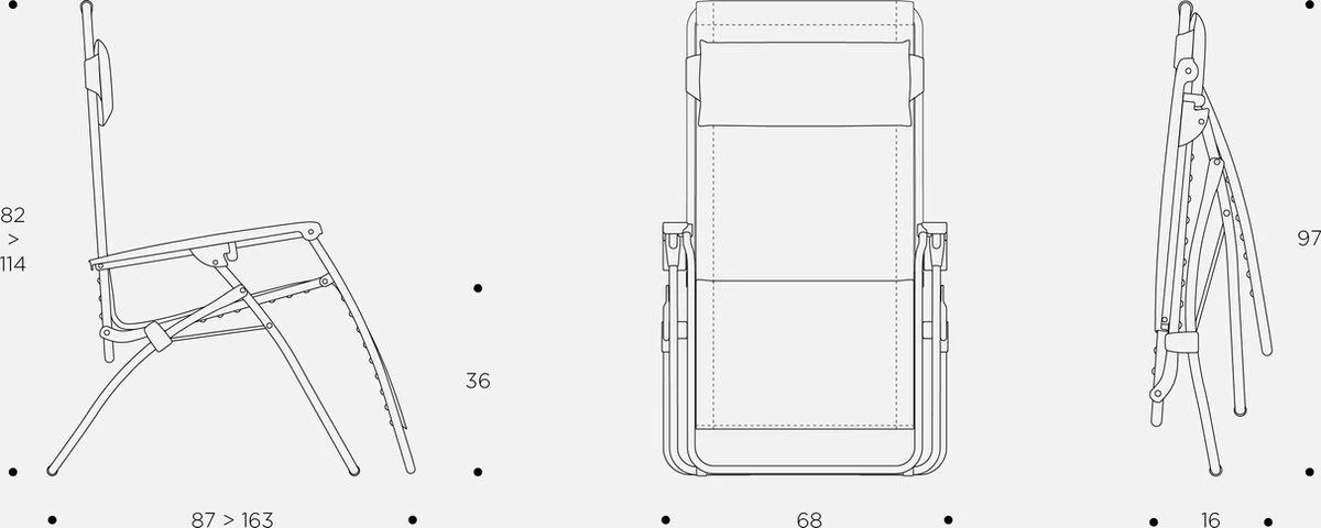 LAFUMA R Clip - Relaxstoel - Verstelbaar - Inklapbaar - Zero Gravity - Color Block - Moss 8 LAFUMA R Clip - Relaxstoel - Verstelbaar - Inklapbaar - Zero Gravity - Color Block - Moss - Afbeelding 8