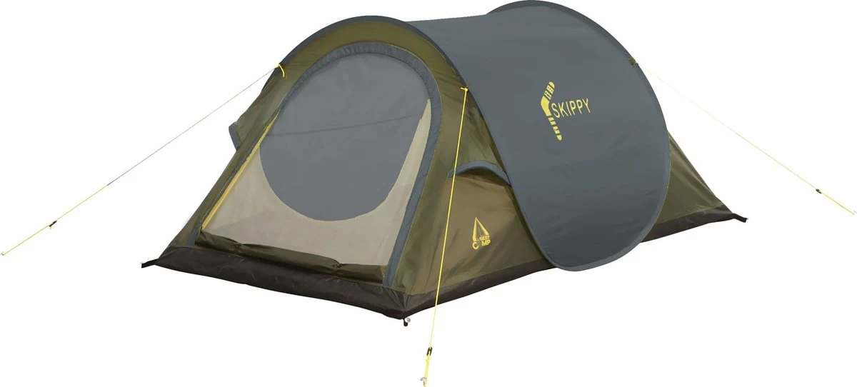 Best Camp Skippy Pop Up Tent - Donkergrijs - 2 Persoons 1 Best Camp Skippy Pop Up Tent - Donkergrijs - 2 Persoons
