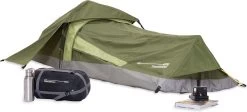 Where Tomorrow Solo Tent 220X80X50 Cm - Groen - 1 Persoons 10 Where Tomorrow Solo Tent 220X80X50 Cm - Groen - 1 Persoons -Kampeerclub 1200x544