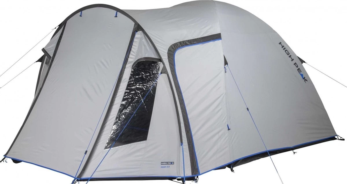 High Peak Tessin 4.0 Koepeltent - Nimbus Grijs - 4 Persoons 1 High Peak Tessin 4.0 Koepeltent - Nimbus Grijs - 4 Persoons