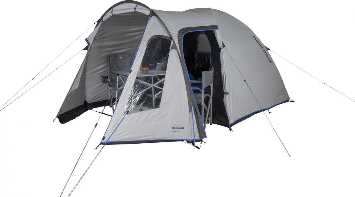 High Peak Tessin 4.0 Koepeltent - Nimbus Grijs - 4 Persoons 3 High Peak Tessin 4.0 Koepeltent - Nimbus Grijs - 4 Persoons - Afbeelding 3