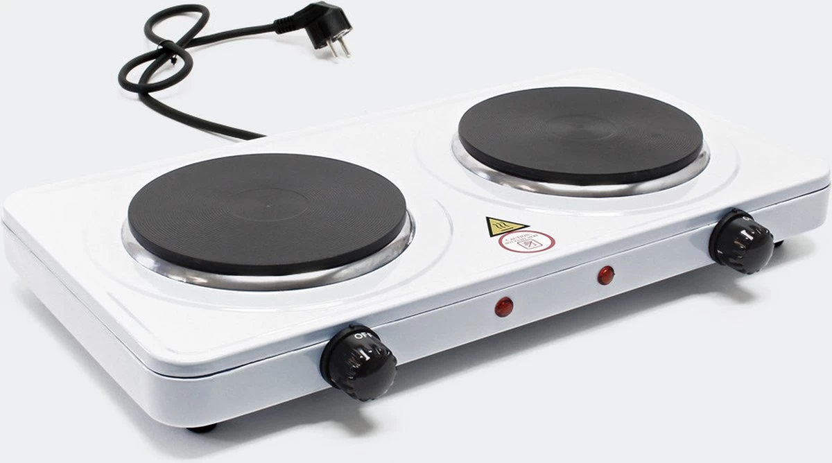 Dubbele Elektrische Kookplaat 2-Pits - Losse Camping Kookstel Fornuis - Kooktoestel Kampeer Kookstel 4 Dubbele Elektrische Kookplaat 2-Pits - Losse Camping Kookstel Fornuis - Kooktoestel Kampeer Kookstel - Afbeelding 4