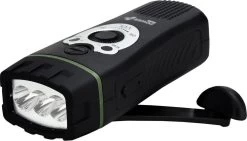 POWERplus Wolf Dynamo 3 LED Zaklamp FM Scan Radio | Opwindbare Radio En Zaklamp | Met Ingebouwde Oplaadbare Batterij | Dynamo En USB Oplaadbaar