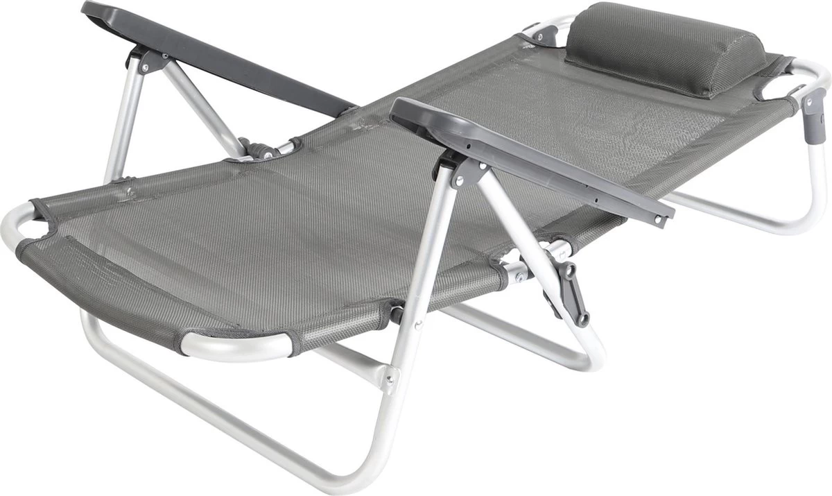 Bo-Camp Beach Chair - Monaco - Aluminium - Grijs 8 Bo-Camp Beach Chair - Monaco - Aluminium - Grijs - Afbeelding 8