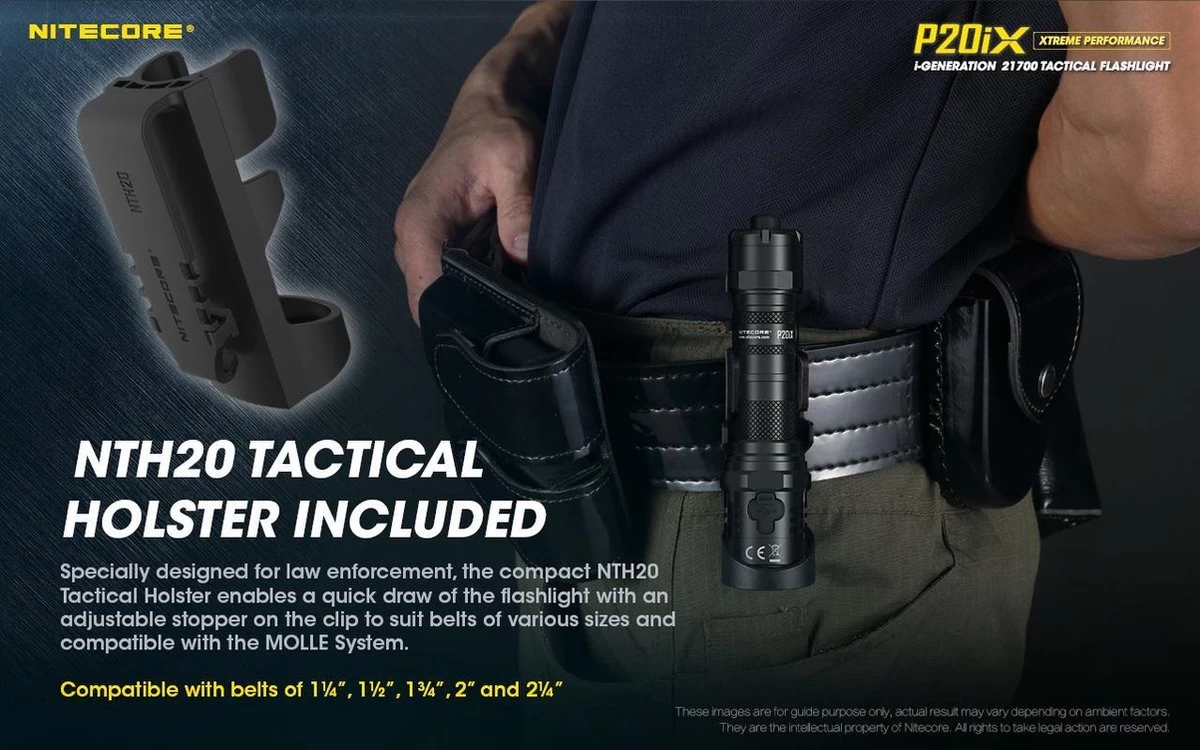 Nitecore P20iX Tactische Zaklamp Oplaadbaar 4 Nitecore P20iX Tactische Zaklamp Oplaadbaar - Afbeelding 4