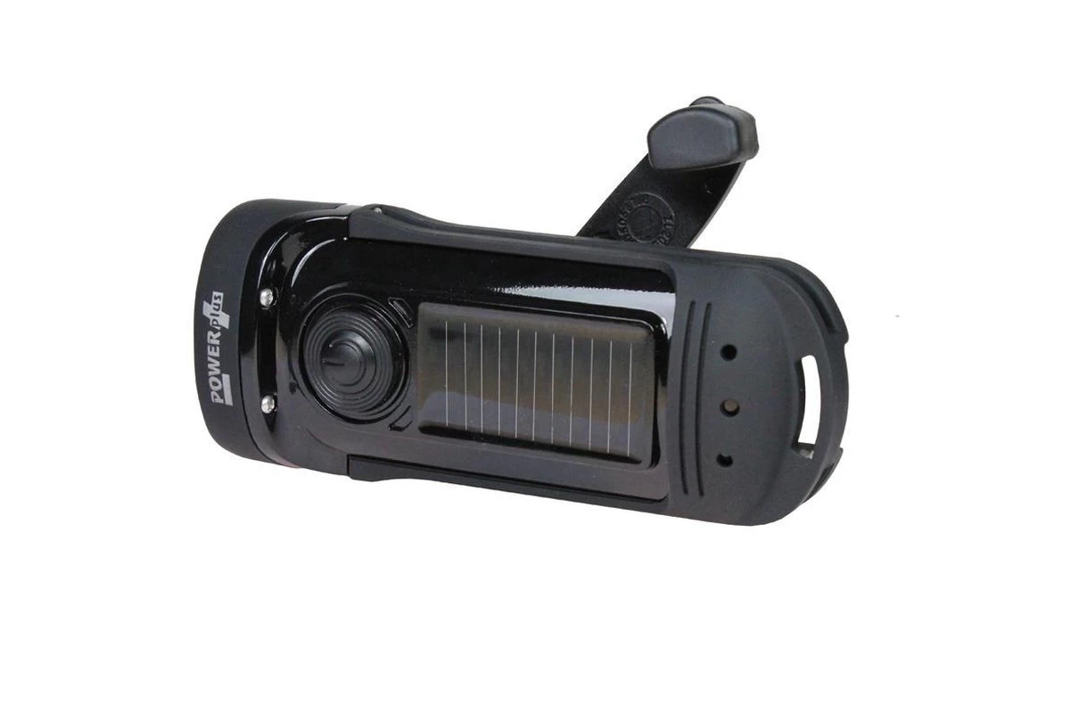 POWERplus Barracuda Solar En Dynamo Waterproof Oplaadbare LED Zaklamp | Waterproof Tot 2 Meter 2 POWERplus Barracuda Solar En Dynamo Waterproof Oplaadbare LED Zaklamp | Waterproof Tot 2 Meter - Afbeelding 2