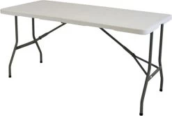 Eurotrail Pavillon M - Campingtafel - 180*75*75cm - Wit/Grijs