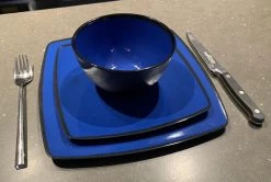 Camping Servies - 12 Delig – 100% Melamine Servies Set – Campingservies – Melamine Servies - Blue Ocean -Kampeerclub 1200x806 6