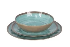 Bo-Camp Servies Halo - 12 Delig Melamine - Aqua -Kampeerclub 1200x813 3