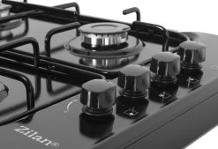 Zilan - Vrijstaande Gaskookplaat - 4 Branders - Gaskooktoestel 4 Pits - Zwart - Roestbestendig -Kampeerclub 1200x819 4
