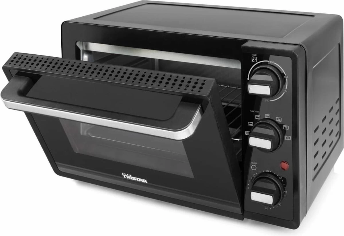 Tristar Oven OV-3622 - Camping Oven 19 Liter - 800 Watt - Vrijstaande Convectieoven - Zwart 9 Tristar Oven OV-3622 - Camping Oven 19 Liter - 800 Watt - Vrijstaande Convectieoven - Zwart - Afbeelding 9