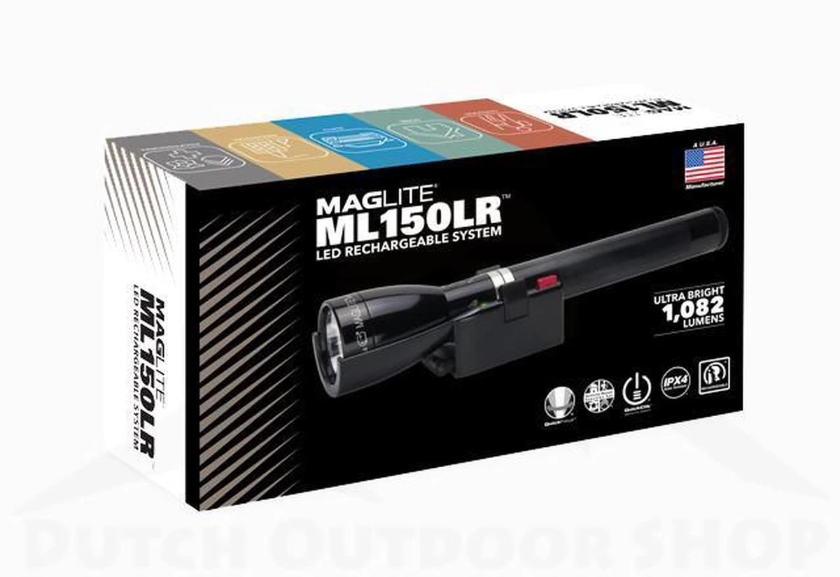 Maglite ML150LR Zaklamp - Zwart 3 Maglite ML150LR Zaklamp - Zwart - Afbeelding 3