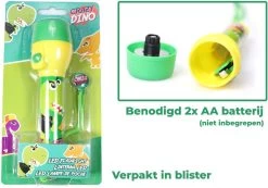 Kids Licensing Zaklamp Dino Voor Kinderen | Nachtlamp Dinosaurus LED + 10 Gratis Dino Stickers | Werkt Op 2 AA Batterijen | 16cm | FL03 -Kampeerclub 1200x842 3