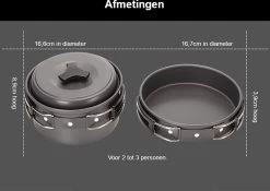 Hikr® Camping Pannenset - Complete 22-delige Kookset - Lichtgewicht - Kookgerei Servies - Outdoor - BPA-vrij - Keukengerei Set -Kampeerclub 1200x848 3