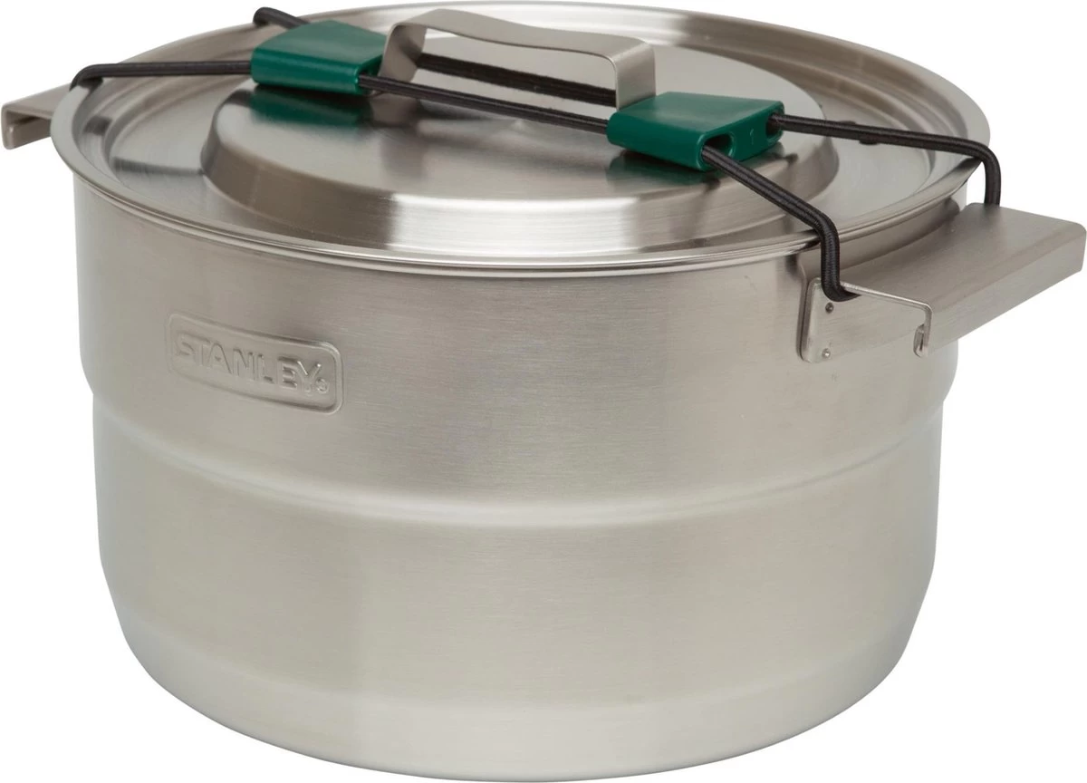 Stanley The Full Kitchen Base Camp Cook Set 3,5L - Campingkookset - Stainless Steel 1 Stanley The Full Kitchen Base Camp Cook Set 3,5L - Campingkookset - Stainless Steel