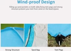 IGOODS Pop-up Tent - 2/3-Persoons - Blauw -Kampeerclub 1200x866 5