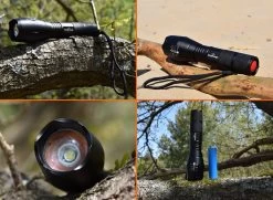LED Zaklamp - 2000 MAh Oplaadbare Militaire Zaklamp - Zeer Fel - Zwart King Mungo -Kampeerclub 1200x878 7