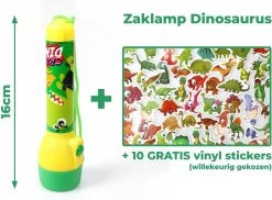 Kids Licensing Zaklamp Dino Voor Kinderen | Nachtlamp Dinosaurus LED + 10 Gratis Dino Stickers | Werkt Op 2 AA Batterijen | 16cm | FL03 -Kampeerclub 1200x883 4