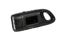 POWERplus Seahorse Dynamo En Solar Oplaadbare 3 LED Zaklamp Met Karabijnhaak | Kleur:zwart | Amorphous Zonnecel -Kampeerclub 1200x900 81