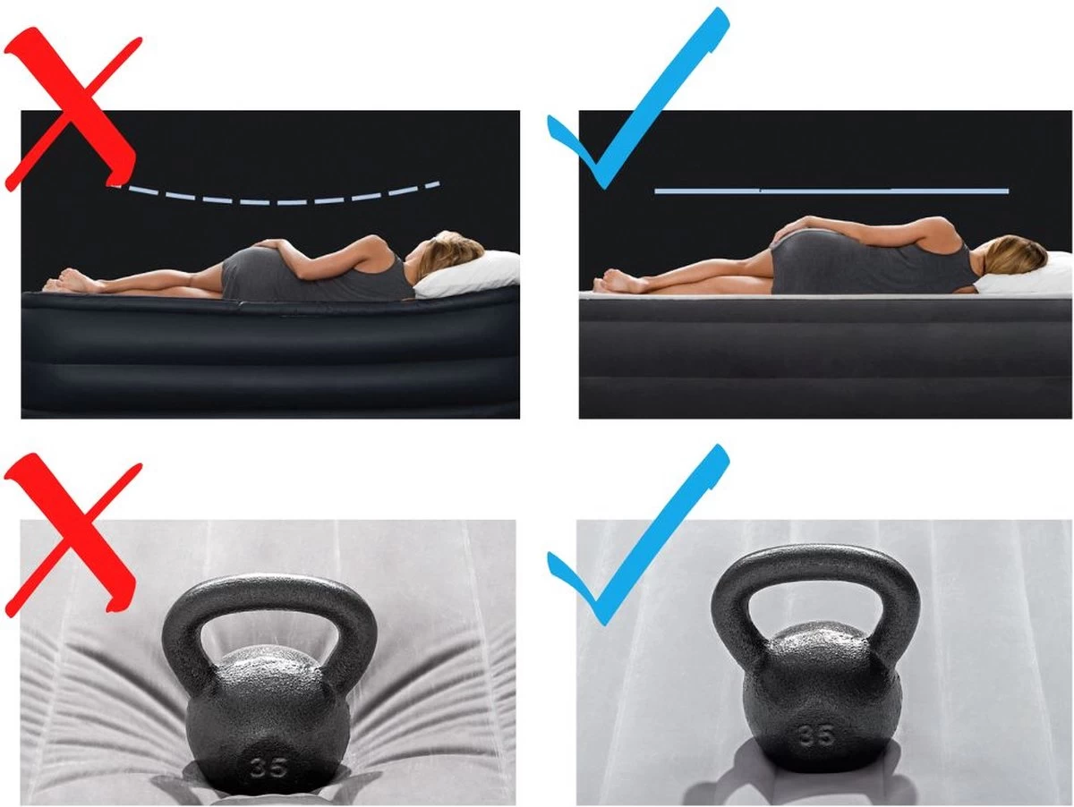 Intex Downy Twin Luchtbed - 1-persoons - 191x99x22 Cm 10 Intex Downy Twin Luchtbed - 1-persoons - 191x99x22 Cm - Afbeelding 10