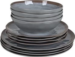 Bo-Camp Servies - Halo - 12-delig - Grijs -Kampeerclub 1200x908