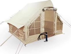 Opblaasbare Vier Persoons Tent Beige 300x200x210 Cm -Kampeerclub 1200x920 5