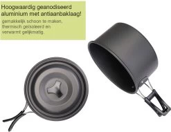 Hikr® Camping Pannenset - Complete 22-delige Kookset - Lichtgewicht - Kookgerei Servies - Outdoor - BPA-vrij - Keukengerei Set -Kampeerclub 1200x930 2