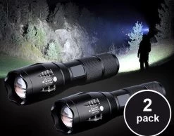 FlinQ 2-pack Militaire LED Zaklamp - 2 Zaklampen - 2000 Lumen - Zwart -Kampeerclub 1200x942 9