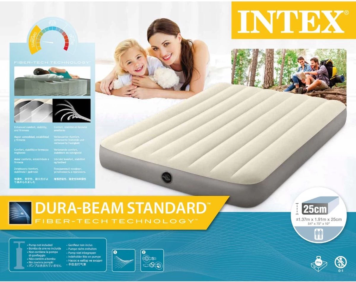 Intex Single-High Luchtbed - 2-persoons 137x191x25 8 Intex Single-High Luchtbed - 2-persoons 137x191x25 - Afbeelding 8