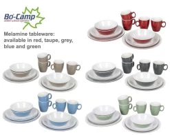 Bo-Camp Servies - Campingbord - 100% Melamine - 16-delig - Grijs -Kampeerclub 1200x954 3