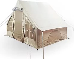Opblaasbare Vier Persoons Tent Beige 300x200x210 Cm -Kampeerclub 1200x960 4